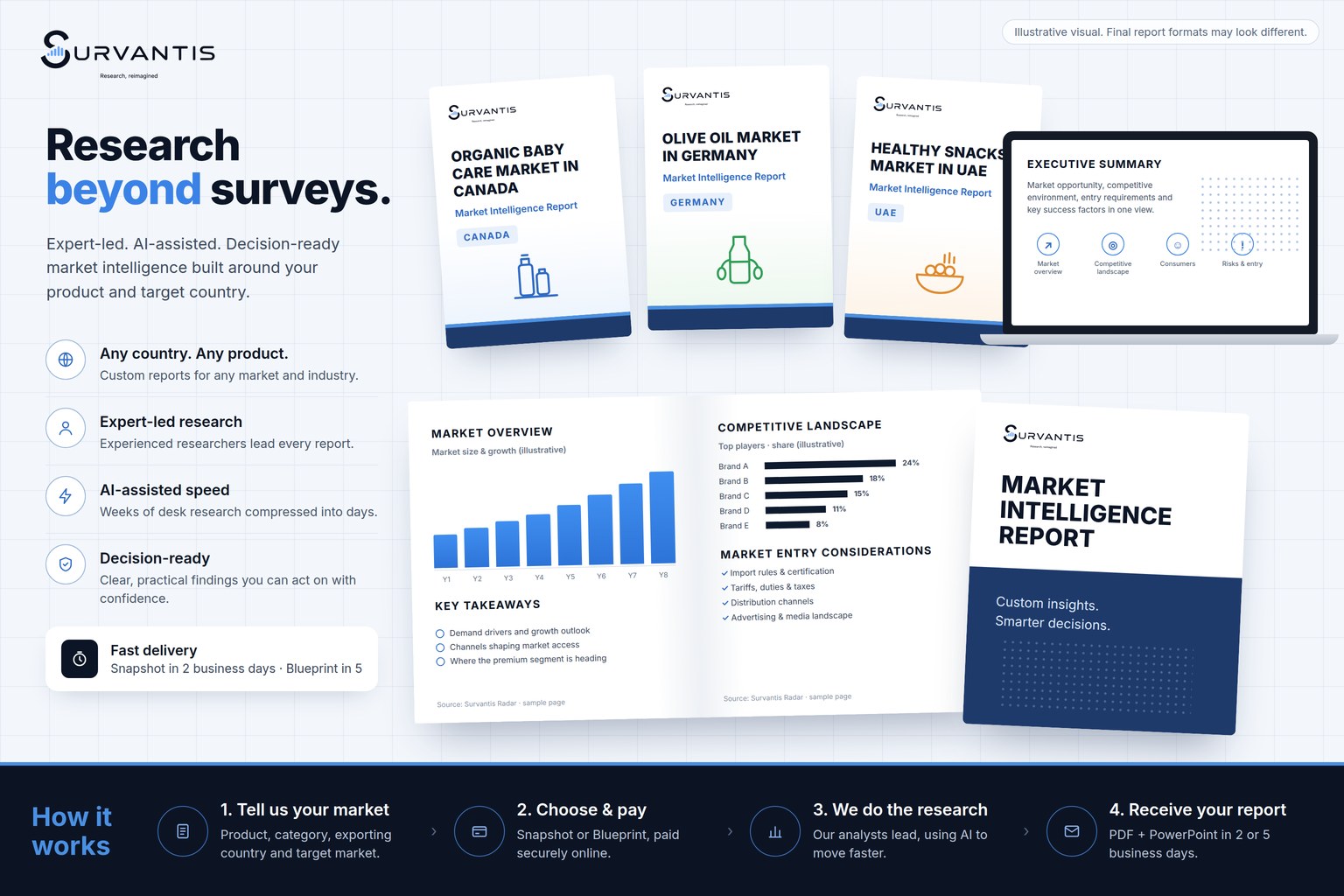 Survantis Market Intelligence Reports preview